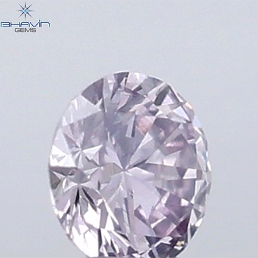 0.02 CT Round Natural Diamond Pink Color VS-SI Clarity