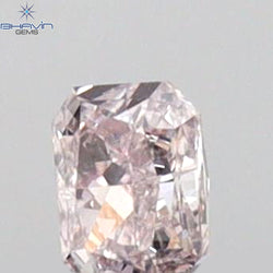 0.08 CT Radiant Shape Natural Diamond Pink Color SI1 Clarity (2.77 MM)