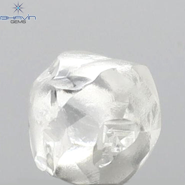 0.47 CT Rough Shape Natural Diamond White Color VS1 Clarity (4.00 MM)