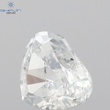 0.25 CT Heart Shape Natural Diamond White Color I1 Clarity (4.28 MM)