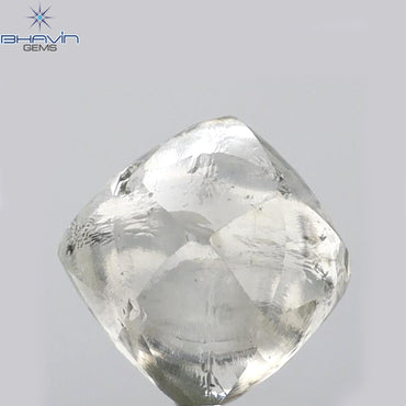 3.26 CT Rough Shape Natural Diamond White Color SI Clarity (7.40 MM)