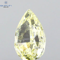 GIA Certified 1.00 CT Pear Diamond Yellow Color Natural Loose Diamond (7.95 MM)