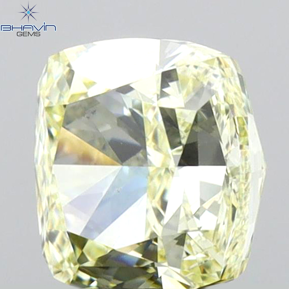 GIA認定 1.27 CT クッションダイヤモンド イエローカラー 天然ダイヤモンド VS1 クラリティ (5.97 MM)