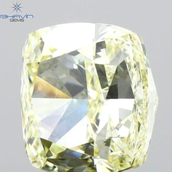 GIA Certified 1.20 CT Cushion Diamond Natural Yellow Color VS2 Clarity (5.97 MM)