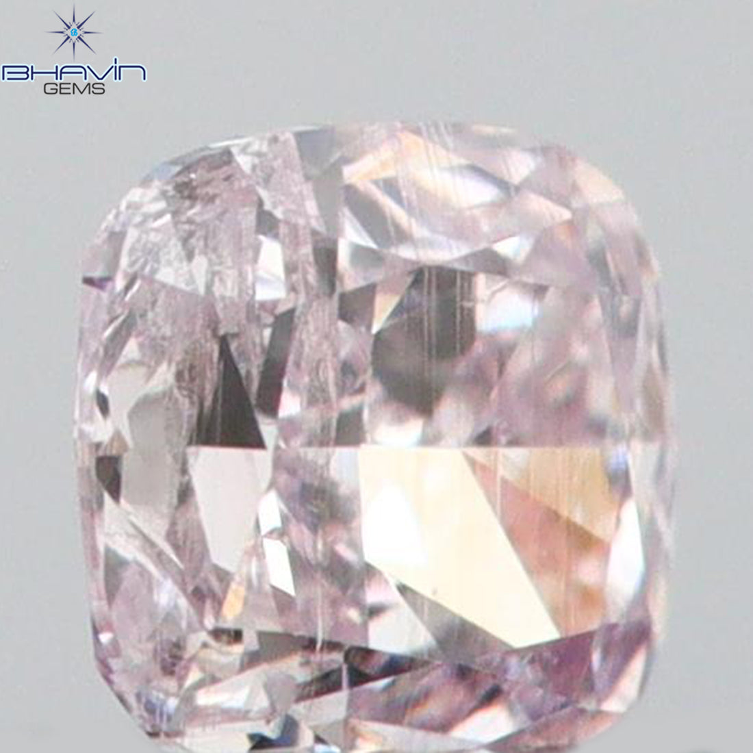 0.05 CT クッションシェイプ 天然ダイヤモンド ピンク色 I1 クラリティ (2.11 MM)