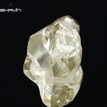 1.46 CT Rough Shape Natural Loose Diamond Yellow Color VS2 Clarity (8.25 MM)