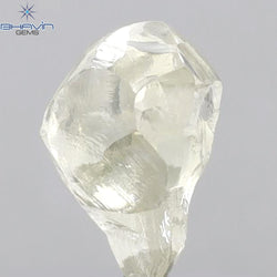 2.33 CT Rough Shape Natural Diamond White Color VS1 Clarity (9.07 MM)