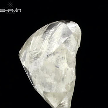0.89 CT Rough Shape Natural Diamond White Color VS2 Clarity (6.51 MM)