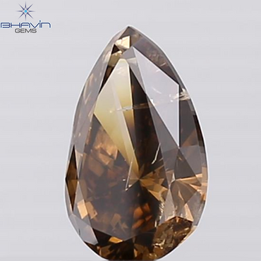 1.04 CT Pear Shape Brown Diamond I1 Clarity (8.62 MM)