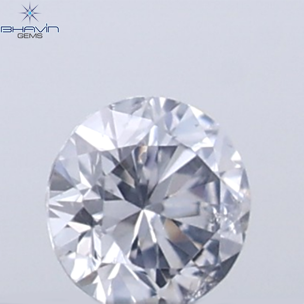 0.18 CT ラウンド ローズ カット シェイプ 天然ダイヤモンド ピンク色 I2 クラリティ (3.86 MM)