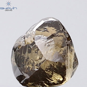 1.30 CT Rough Shape Natural Diamond Brown Color VS Clarity (5.19 MM)