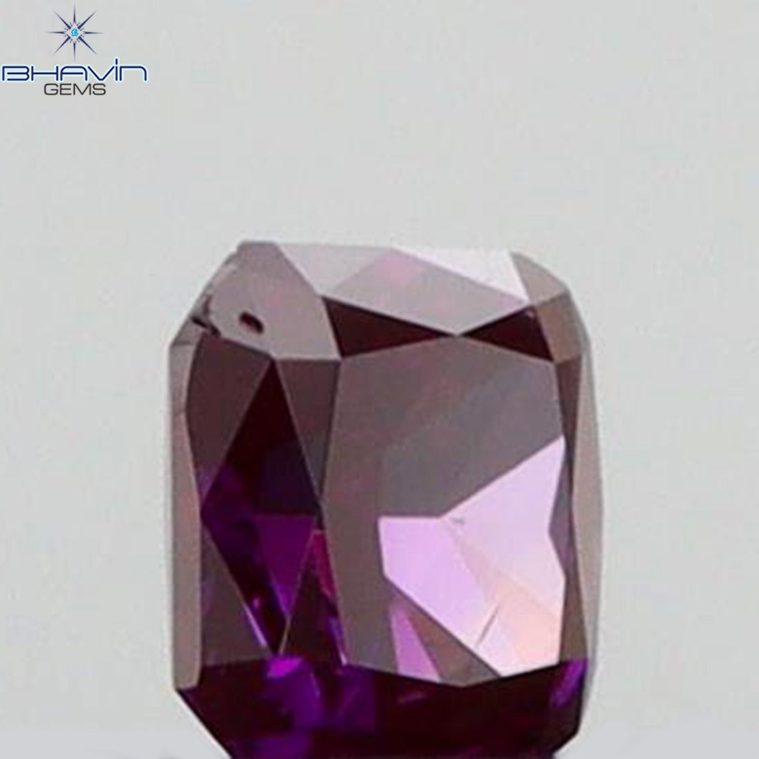 0.06 CT Natural Cushion Diamond Enhanced Pink Color Clarity VS2 (2.25 MM)