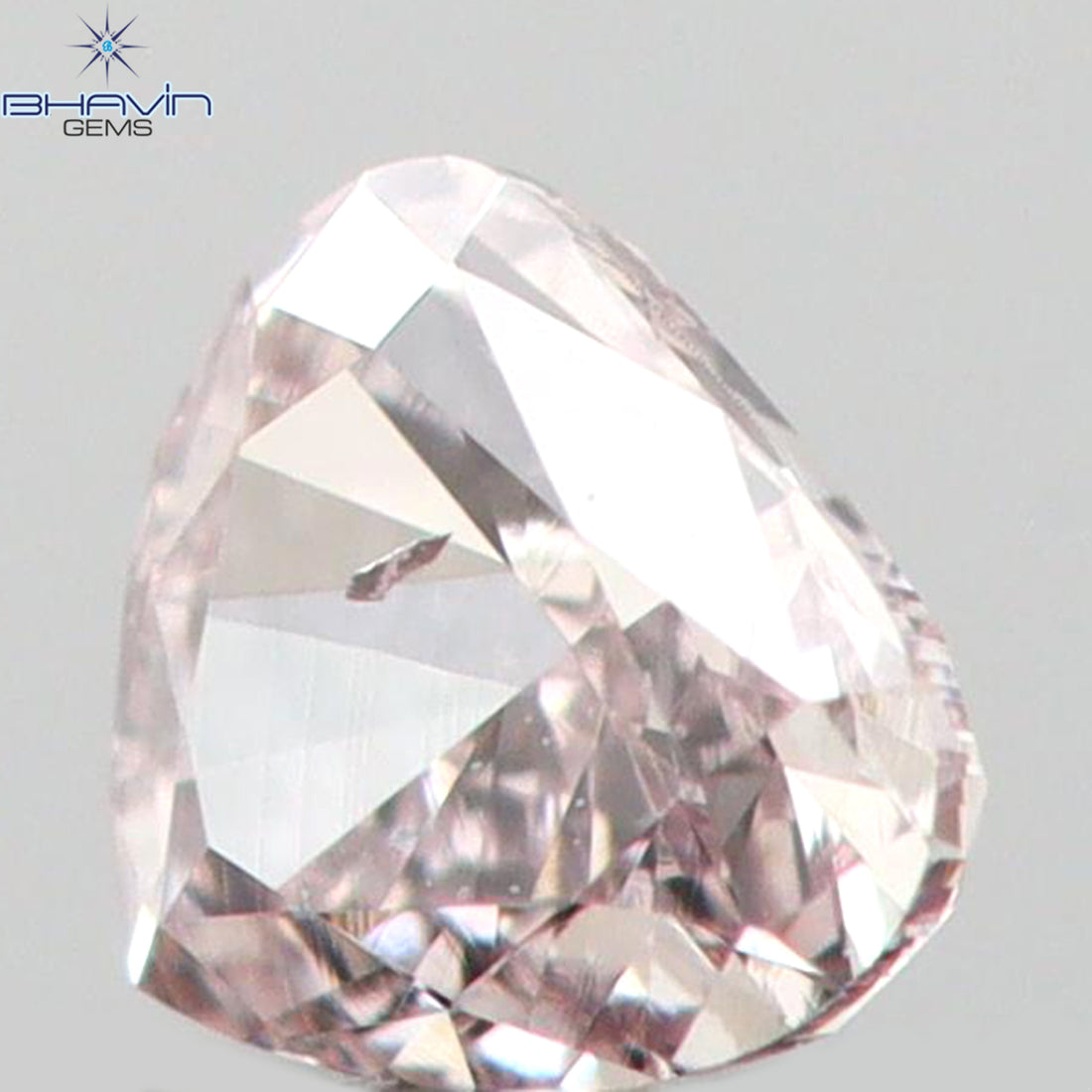 0.06 CT Natural Heart Diamond Pink Color Clarity SI1 (2.55 MM)
