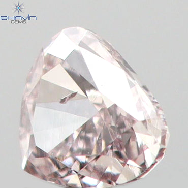 0.06 CT Heart Shape Natural Diamond Pink Color SI1 Clarity (2.55 MM)