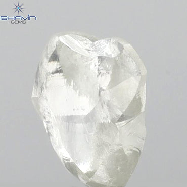 0.63 CT Rough Shape Natural Diamond White Color VS2 Clarity (5.80 MM)