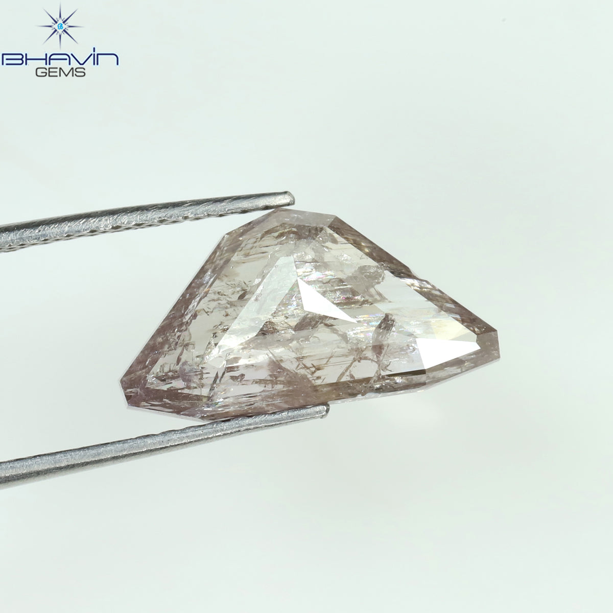 1.01 CT オーバルシェイプ ナチュラル ダイヤモンド レッド ブラウン カラー I2 クラリティ (7.18 MM)