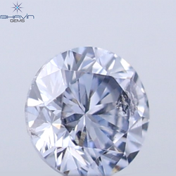 0.18 CT ラウンド ローズ カット シェイプ 天然ダイヤモンド ピンク色 I2 クラリティ (3.86 MM)