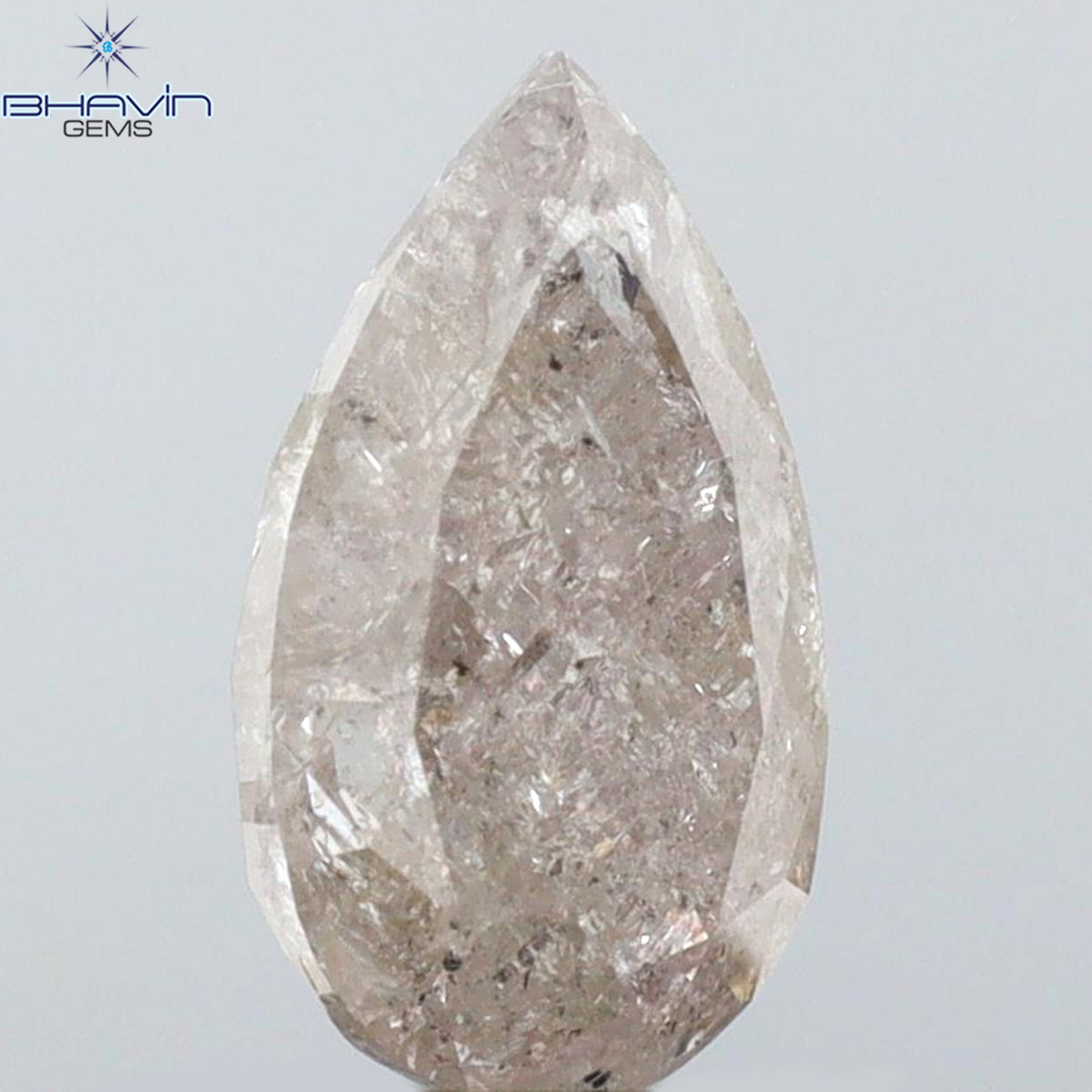 1.21 CT Natural Pear Diamond Pink Color Clarity I3 (8.74 MM)
