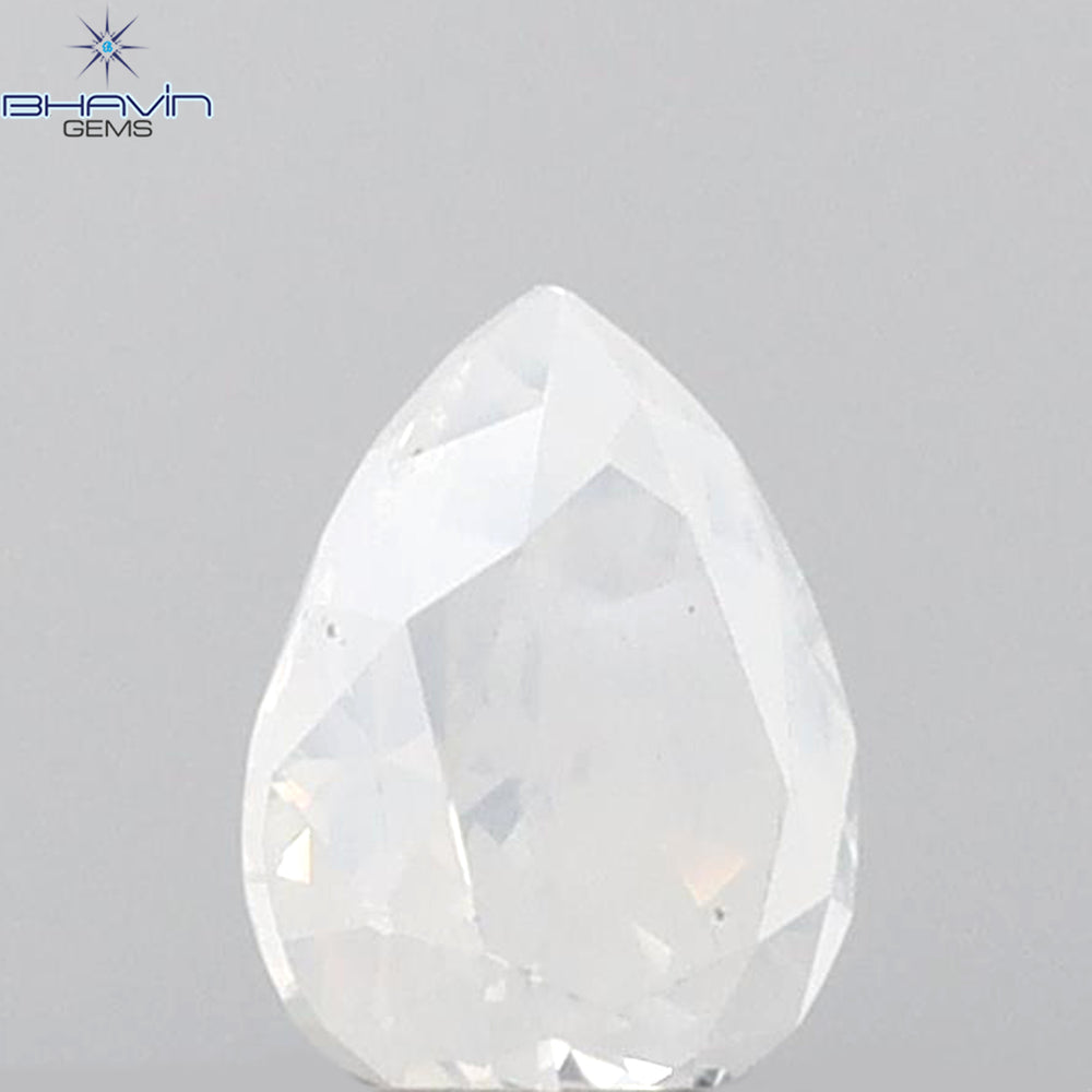 0.34 CT Pear Shape Natural Diamond White Color VS2 Clarity (4.94 MM)