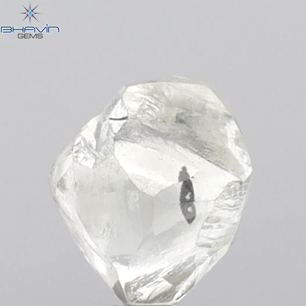 2.47 CT Rough Shape Natural Loose Diamond White (M) Color SI1 Clarity (7.57 MM)