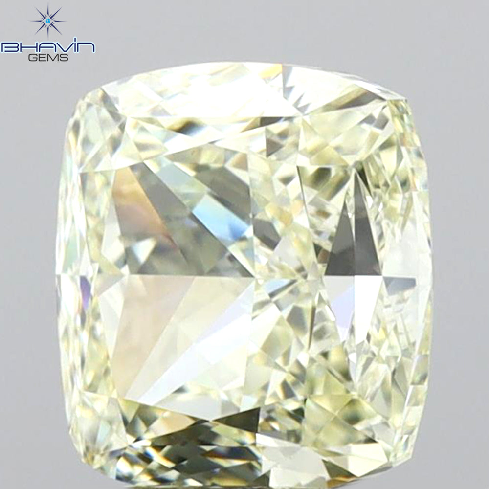 GIA Certified 1.02 CT Cushion Diamond Natural Yellow Color I1 Clarity (5.53 MM)