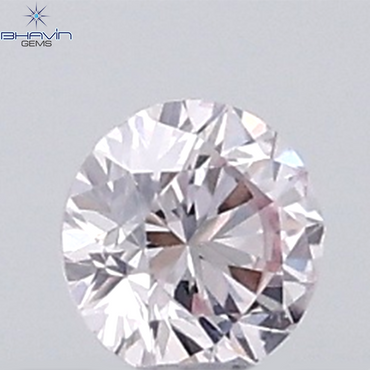 0.03 CT Round Natural Diamond Pink Color VS-SI Clarity