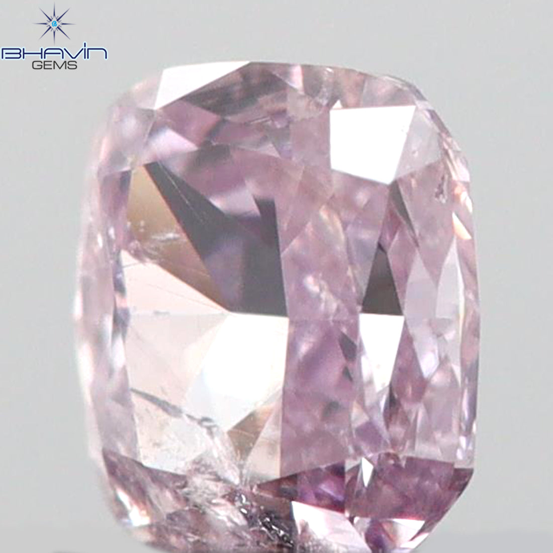 0.10 CT Natural Cushion Diamond Pink Color Clarity SI2 (2.92 MM)