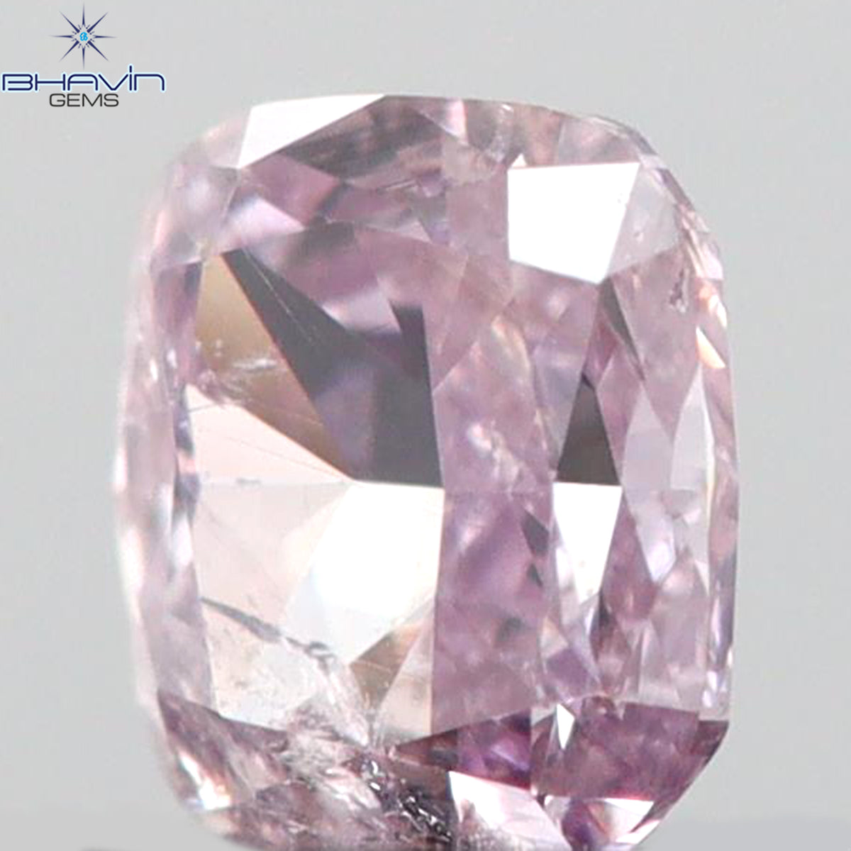 0.05 CT クッションシェイプ 天然ダイヤモンド ピンク色 I1 クラリティ (2.11 MM)