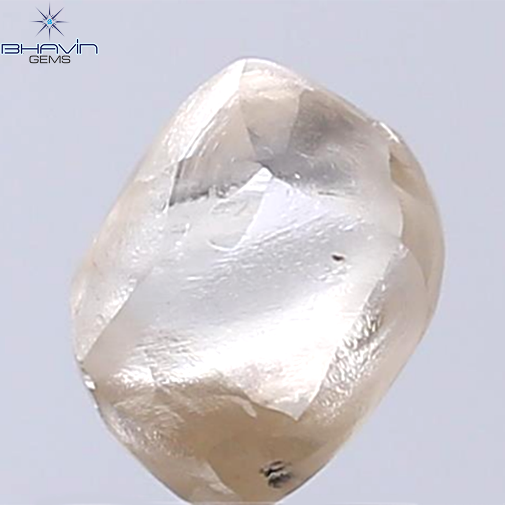 1.45 CT Rough Shape Natural Diamond Brown Color VS2 Clarity (7.00 MM)