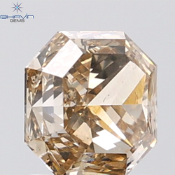 1.28 CT Radiant Natural Brown Diamond SI2 Clarity (5.87 MM)