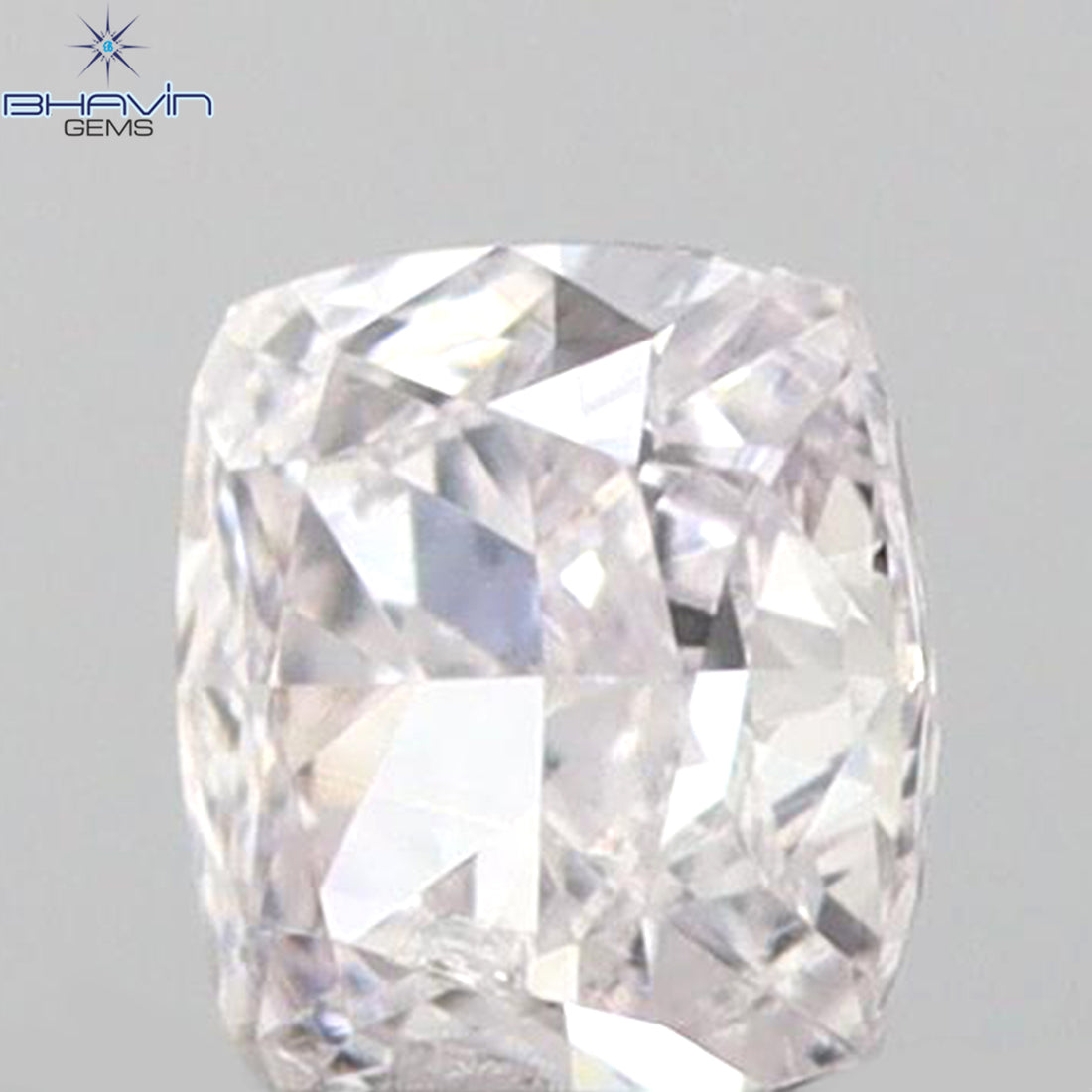 0.10 CT クッションシェイプ 天然ダイヤモンド ピンクカラー SI1 クラリティ (2.80 MM)