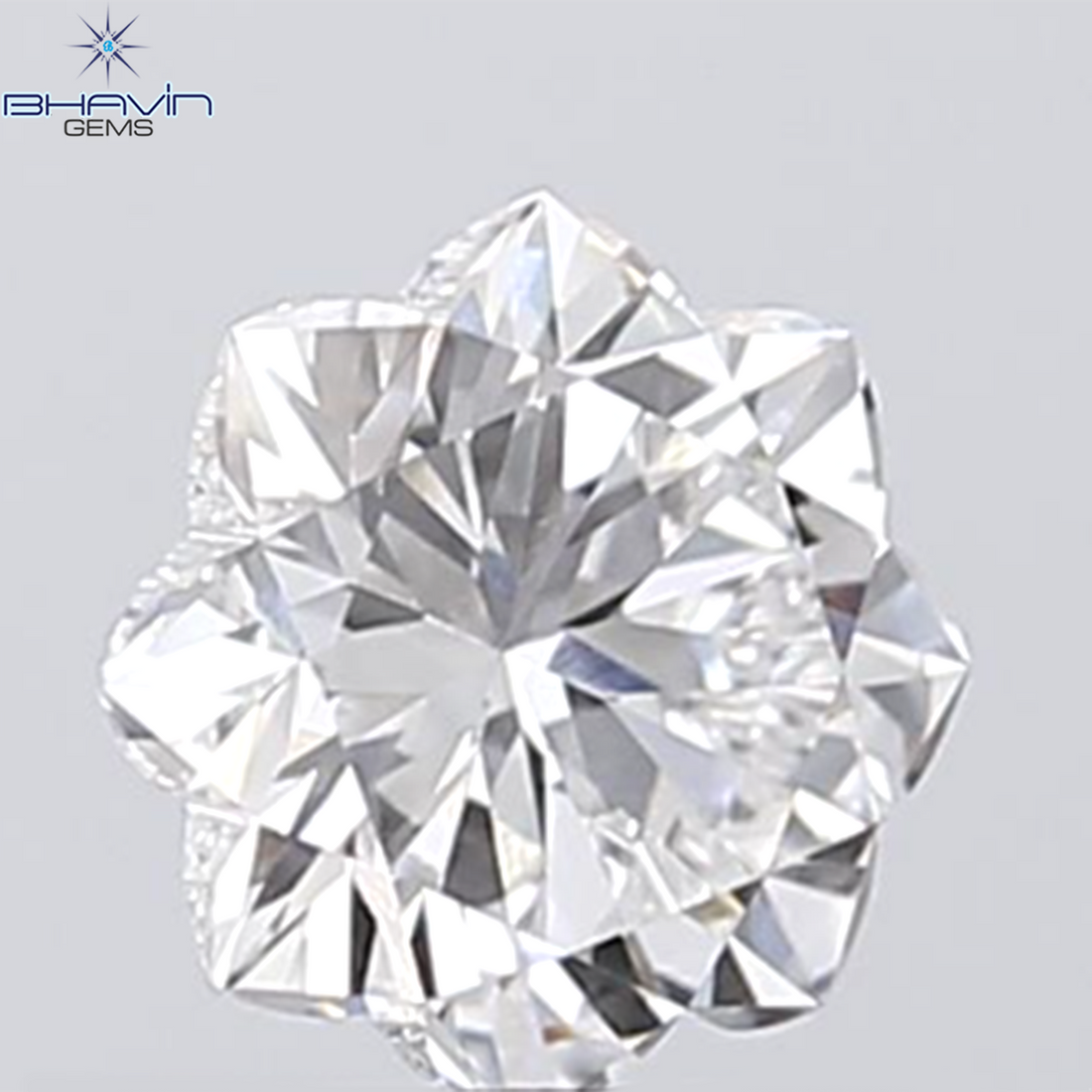 0.75 CT Flower Diamond White Color VS1 Clarity (5.65 MM)
