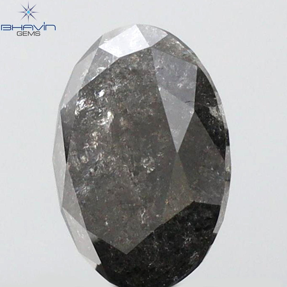 1.25 CT Natural Oval Salt And Papper Diamond I3 Clarity (7.28 MM)