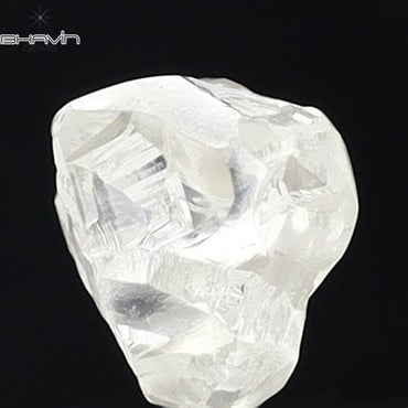 1.22 CT Rough Shape Natural Diamond White Color VS2 Clarity (6.85 MM)