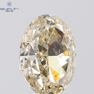1.10 CT Oval Diamond Natural Brown Color SI1 Clarity (7.27 MM)