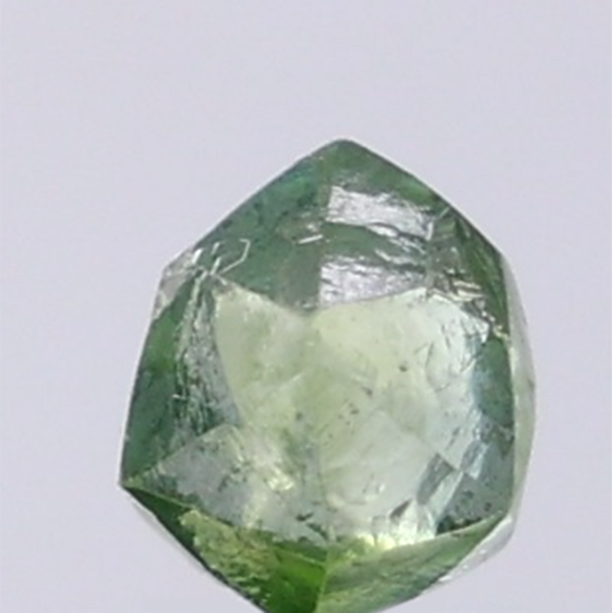 1.18 CT Natural Rough Diamond Enhanced Green Color Clarity SI (5.98 MM)