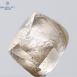 1.08 CT Rough Shape Natural Diamond Brown Color VSI Clarity (5.09 MM)