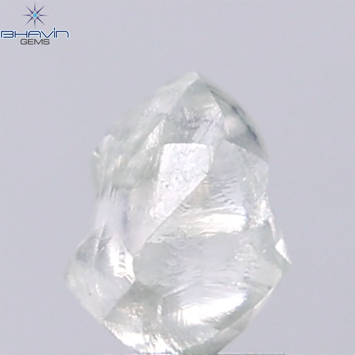 0.99 CT Natural Rough Diamond Green Color Clarity VS (6.31 MM)