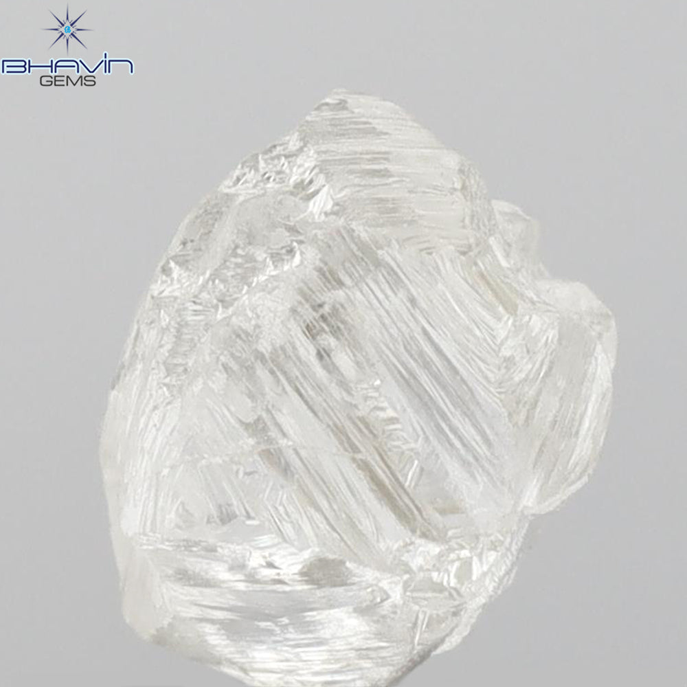 0.90 CT ラフ シェイプ ナチュラル ダイヤモンド ホワイト カラー VS1 クラリティ (5.95 MM)