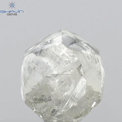 0.58 CT Rough Shape Natural Diamond White Color VS1 Clarity (4.65 MM)