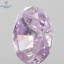 0.09 CT Oval Shape Natural Diamond Pink Color I2 Clarity (3.15 MM)