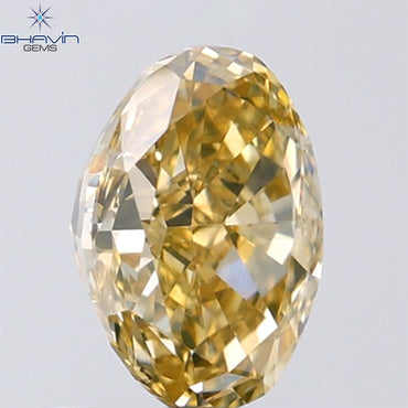 1.01 CT Oval Shape Natural Diamond Orange Brown Color VS2 Clarity (7.05 MM)