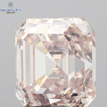1.10 CT Emerald Diamond Brown Color Natural Diamond VS2 Clarity (5.47 MM)