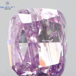 0.08  CT Cushion Shape Natural Diamond Pink Color I2 Clarity (2.41 MM)