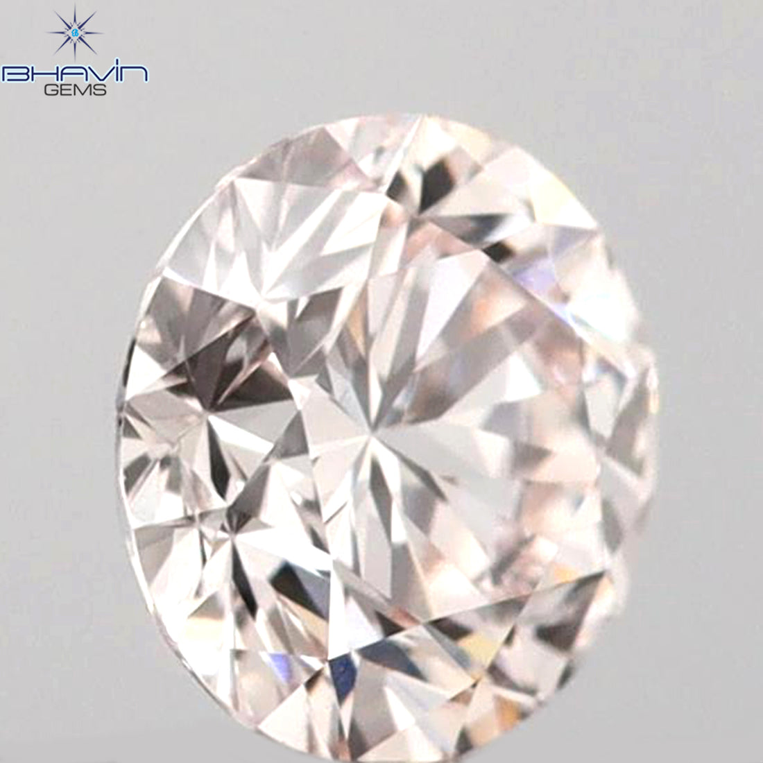 0.26 CT Round Shape Natural Diamond Pink Color VS1 Clarity (4.10 MM)