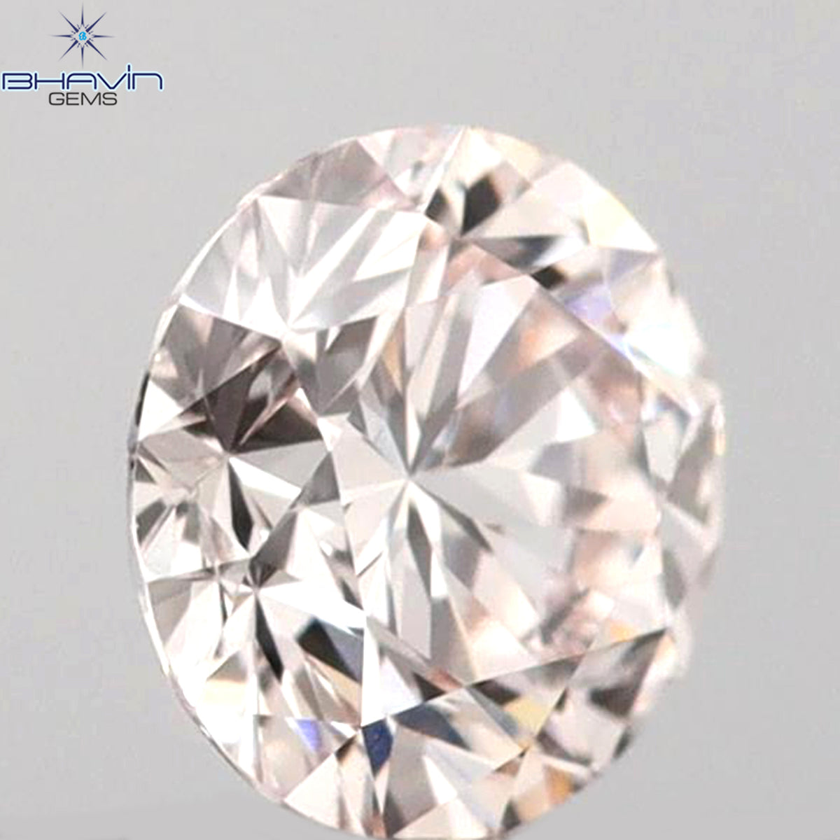 0.26 CT Round Shape Natural Diamond Pink Color VS1 Clarity (4.10 MM)