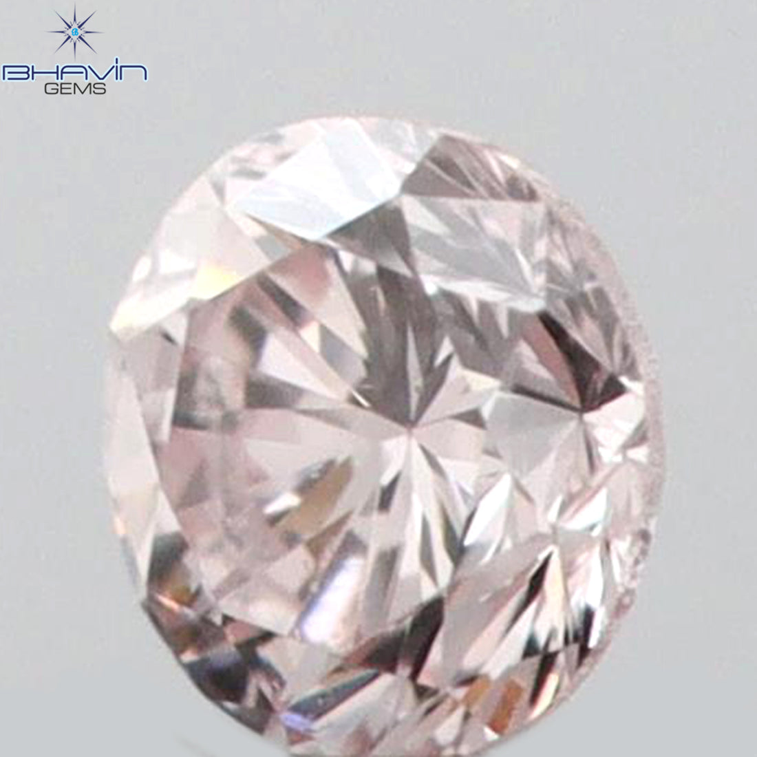 0.04 CT ラウンドシェイプ 天然ダイヤモンド ピンク（アーガイル）カラー VS2 クラリティ（2.13 MM）