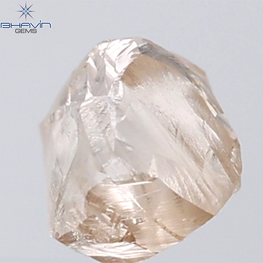 1.32 CT Rough Shape Natural Diamond Brown Color VS1 Clarity (6.23 MM)