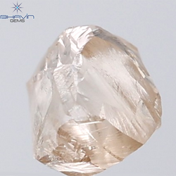 1.32 CT Rough Shape Natural Diamond Brown Color VS1 Clarity (6.23 MM)