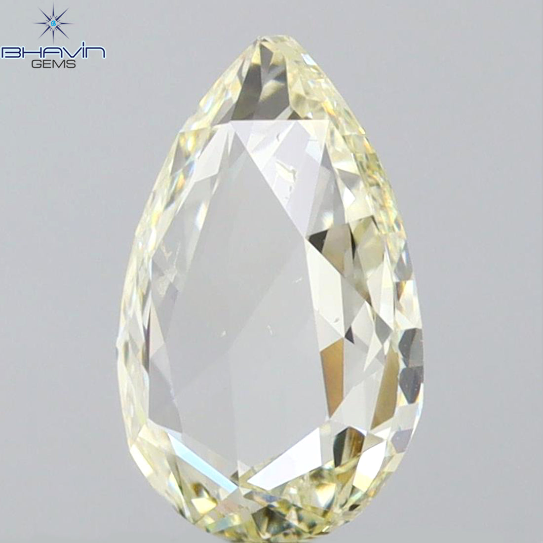 0.29 CT ペアシェイプ ナチュラル ダイヤモンド グリーン (カメレオン) カラー VS1 クラリティ (5.89 MM)